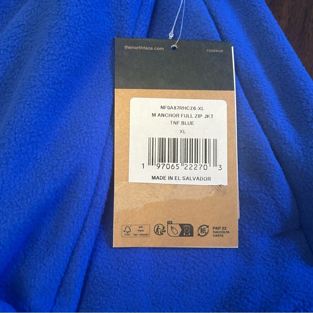 THE NORTH FACE Men's Anchor Full Zip Jacket X-Large New